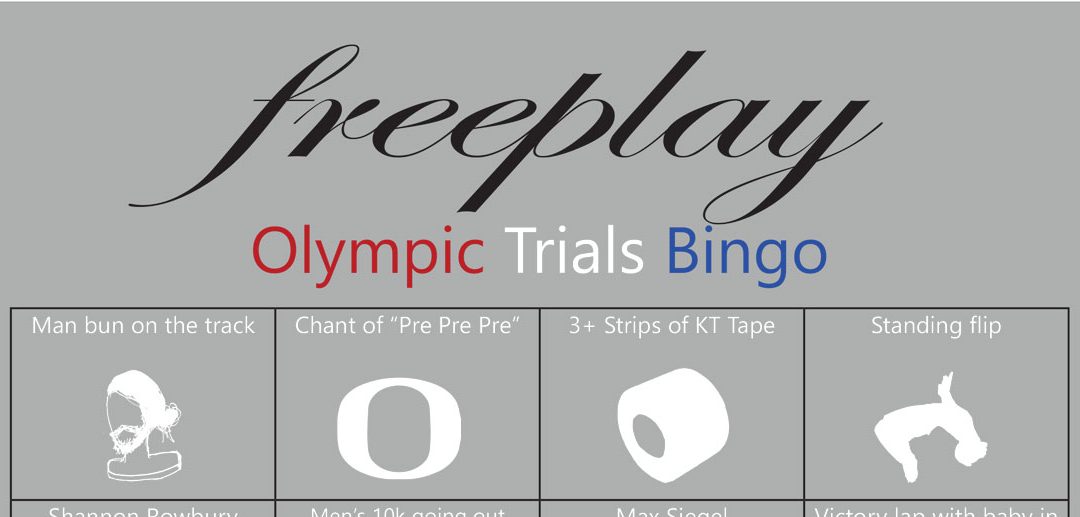 Olympic Trials Bingo Card